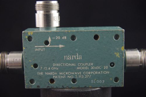 One Narda 20 dB SMA RF Microwave Directional Coupler