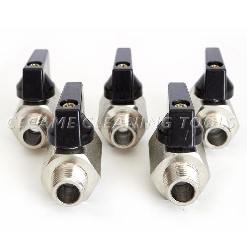 Mini ball valve 1/4&#034; carpet cleaning extractor f/m npt 1000 psi 5 pack for sale