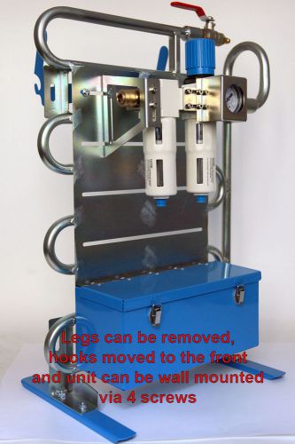 Moisture trap filter regulator system for compressed air