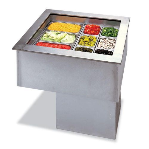 APW Wyott CW-2 2 Pan Drop In Refrigerated Cold Food Well