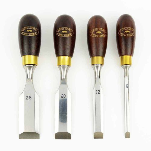 Big Horn 21005 / Crown 174RB Boxed Butt Chisels, 4-Piece