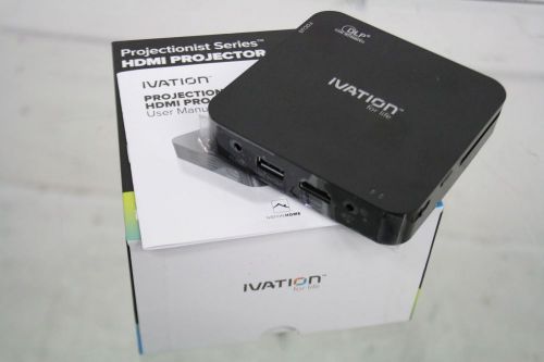 FAULTY IVATION Rechargeable Portable HDMI Projector 16:9 10&#034; to 60&#034; Projection