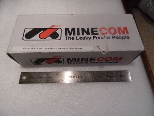 Minecom Bidirectional Line Amplifier 02-00166, 160.5-162.5 MHZ, 12-48V NIB