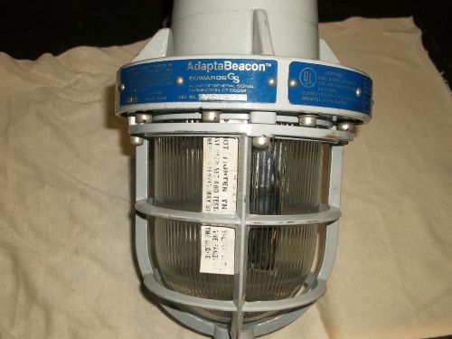Edwards adaptabeacon 92exbr-n5 explosion proof flashing strobe clear 120v for sale