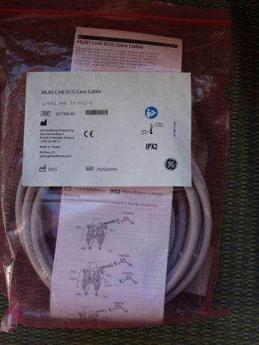 GE Multi-Link 3/5-lead Care ECG Cable - NEW