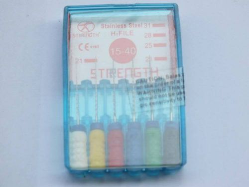60 Orthodontic H-Files SS 21mm Assorted