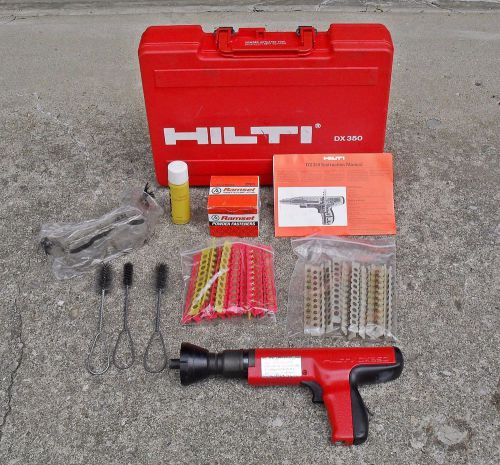 Hilti DX350~Powder Actuated Tool~Nail Gun~Fastening Tool w/ Case~Extras