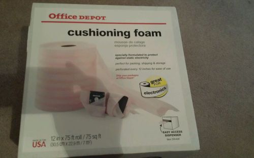 Office Depot cushioning foam 12in x 75ft roll 75sq ft