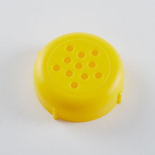 Cheese Shaker Tops-Plastic- Rust &amp; Dent Free Forever Lids (12 Count) Yellow 270Y