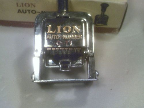 High Quality Lion Auto Numbering Machine Model C with Original Box