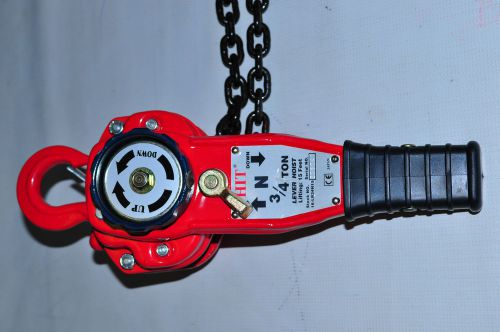Heavy Duty 3/4 Ton Manual Lever Lift Hoist HIT Tools 16-LB34H15-3  Made in Japan