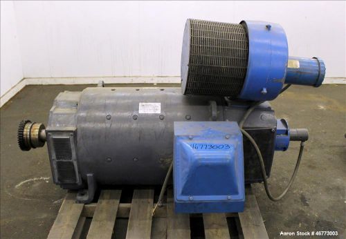Used- General Electric 400HP DC Motor. 3/500 volt, 1150/1500 rpm. Includes contr