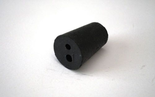 Rubber stoppers: two-hole: per pound: size 1 (~52 per lb.) for sale