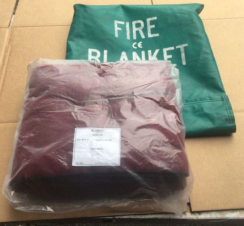 NEW CE 62 X 84 FIRE SAFETY BLANKET AND BAG FIREFIGHTING FLAME RETARDANT