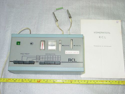 Vintage LCR LRC RCL RLC Meter Analog Bridge 10pF-100uF/1kHz 1uH-100mH/100kHz