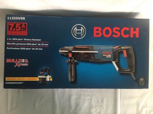 Bosch 11255VSR 1&#034; SDS-plus Rotary Hammer Bulldog Extreme Includes Hammerhook
