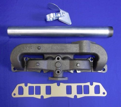 Lincoln sa 200 250 gas intake &amp; exhaust manifold kit w/ gasket tube weather cap for sale