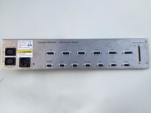 Cascade microtech model 12000 probe station interconnect panel for sale