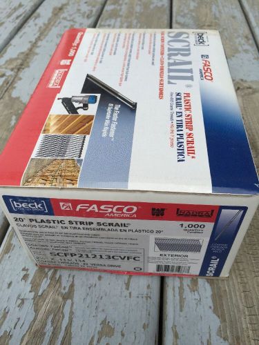 Fasco SCFP21213CVFC Scrail Fastener Coarse Thread 20-Degree Plastic Strip