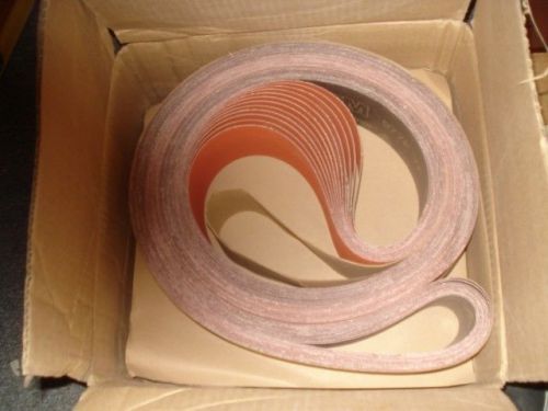 3M Abrasive Belts Coated 3&#034; W x 132&#034; OAL Ceramic 80 Grit Medium  QTY  25 |DA5|RL