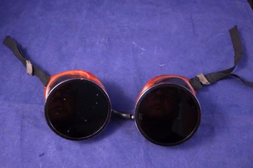 Vintage sellstrom bakelite welding glasses goggles steam punk green lens for sale