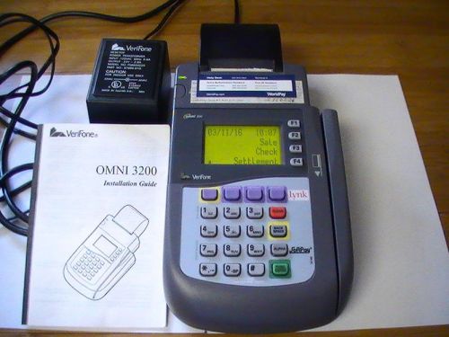 Verifone OMNI 3200 Credit Card Proc Machine  Power Supply Installation Guide