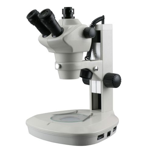 8x-50x track stand zoom stereo microscope with 2 led lights &amp; 720p wi-fi camera for sale