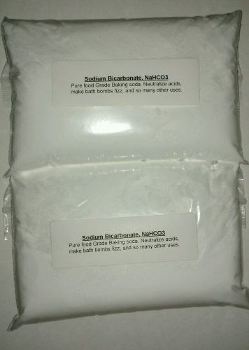 2- 1lb bags - Sodium Bicarbonate. Neutralize acids in gold refining aqua regia.