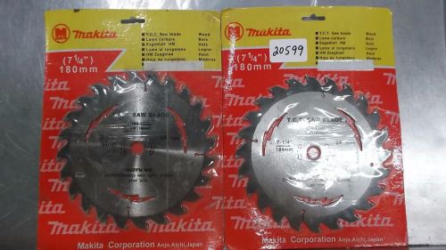 SET OF 2 MAKITA SAW BLADES PART#404-1182 7-1/4&#034; 24 TOOTH ***NEW*** PIC#20599