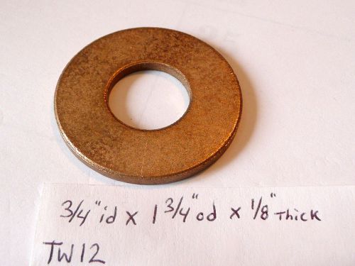 Oilite thrust washer bronze new 3/4&#034; id bushing brass 1 3/4&#034; od for sale