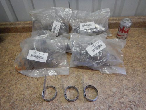 70 new 2&#034; id x 5/8&#034; wide galvanized steel hose clamp grainger 3lz56a new for sale