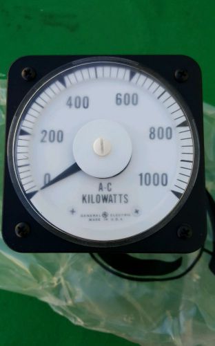 GENERAL ELECTRIC A-C Wattmeter - 0-1000  kW