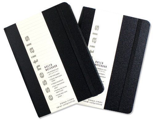 Peter pauper press essentials ruled notebook value pack (set of 2 ruled, pocket for sale