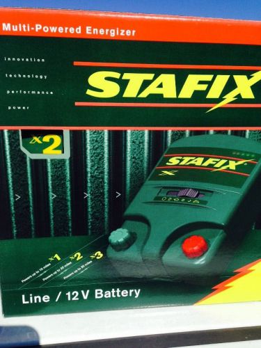 Stafix X2 Energizer 20 Mile Fence Charger. AC/DC Powered 80 Acres