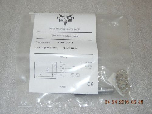 Automation direct am9-05-1h metal sensing proximity switch, new for sale