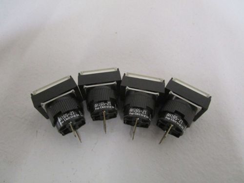 LOT OF 4 FUJI ELECTRIC WHITE PUSHBUTTON SWITCH AH165-ZT E3 *NEW OUT OF BOX*