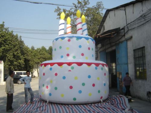13&#039;ft /4 meter inflatable advertising promotion celebration giant birthday cake for sale