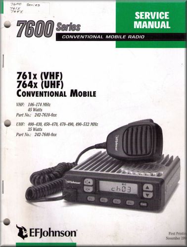 Johnson Service Manual 761x 764x Conventional Mobile