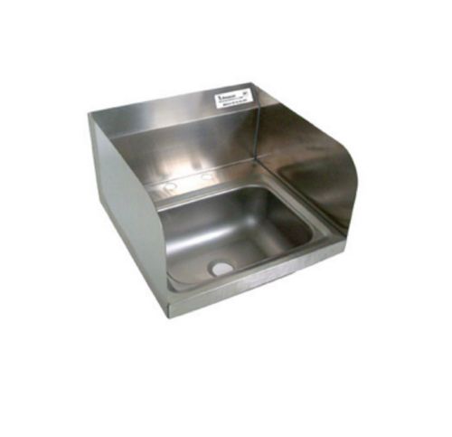 14&#034; x 10&#034; stainless steel deck mount hand sink 1 7/8&#034; drain bbkhs-d-1410-ss-p-g for sale