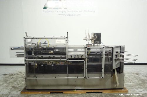 Used- econocorp model 6932 v-system semi-automatic vertical cartoner capable of for sale