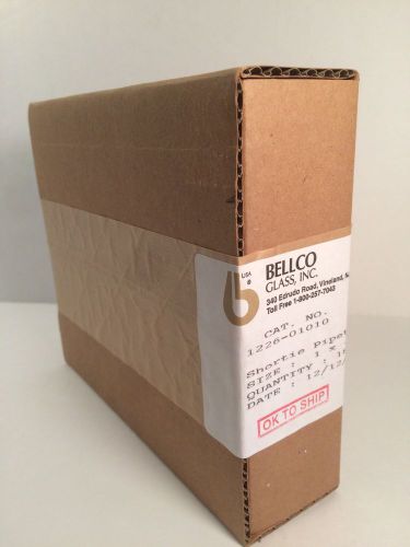 NEW SEALED Bellco Shortie Pipet 1x.1ml 18 Per Box