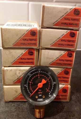 10 Fisher 60 PSI Pressure gauges 11B8580X022