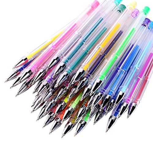 60 Color Gel Pen Set Drawing Pens for Coloring book, Sketching, Drawing &amp; More