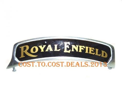SPECIAL CUSTOMIZED FRONT MUDGUARD NUMBER PLATE WITH ROYAL ENFIELD LOGO BRAND NEW