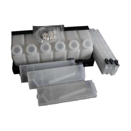 Oem roland bulk ink system--6 bottles,6 cartridges for all roland inkjet printer for sale