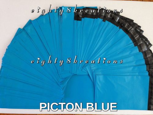 5 PICTON BLUE Color 6x9 Flat Poly Mailers Shipping Postal Package Envelopes Bags