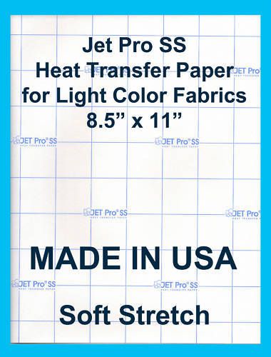 Jet-pro®ss heat transfer paper 25p 8.5x11 for sale