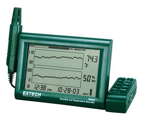 Extech rh520a humidity and temperature chart recorder with rs-232 computer for sale