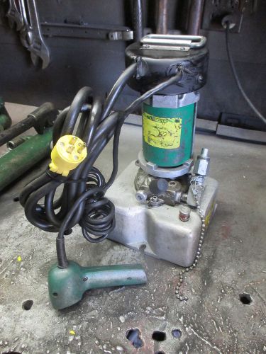 GREENLEE 915 ELECTRIC HYDRAULIC PUMP