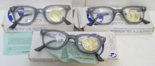 3 Pairs Of Fendall Fend-Safe T-30 1446 MK Safety Glasses W/Multi-fit Temples 1B